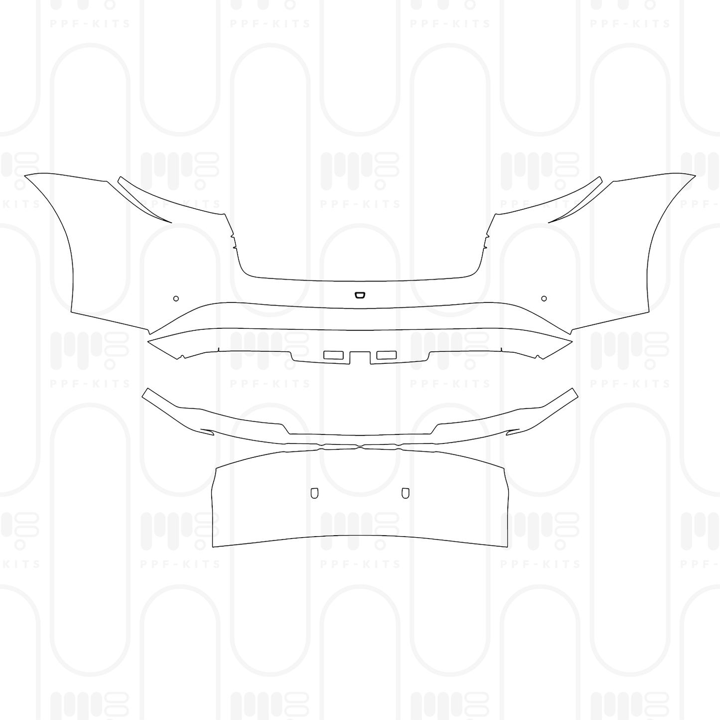 Voorgesneden PPF Porsche Taycan Cross Turismo Taycan 4 Cross Turismo 2026