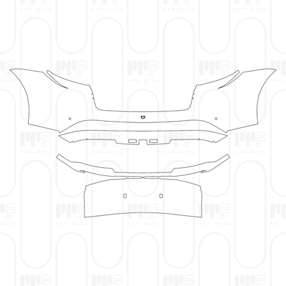 Voorgesneden PPF Porsche Taycan Cross Turismo Taycan 4 Cross Turismo 2026