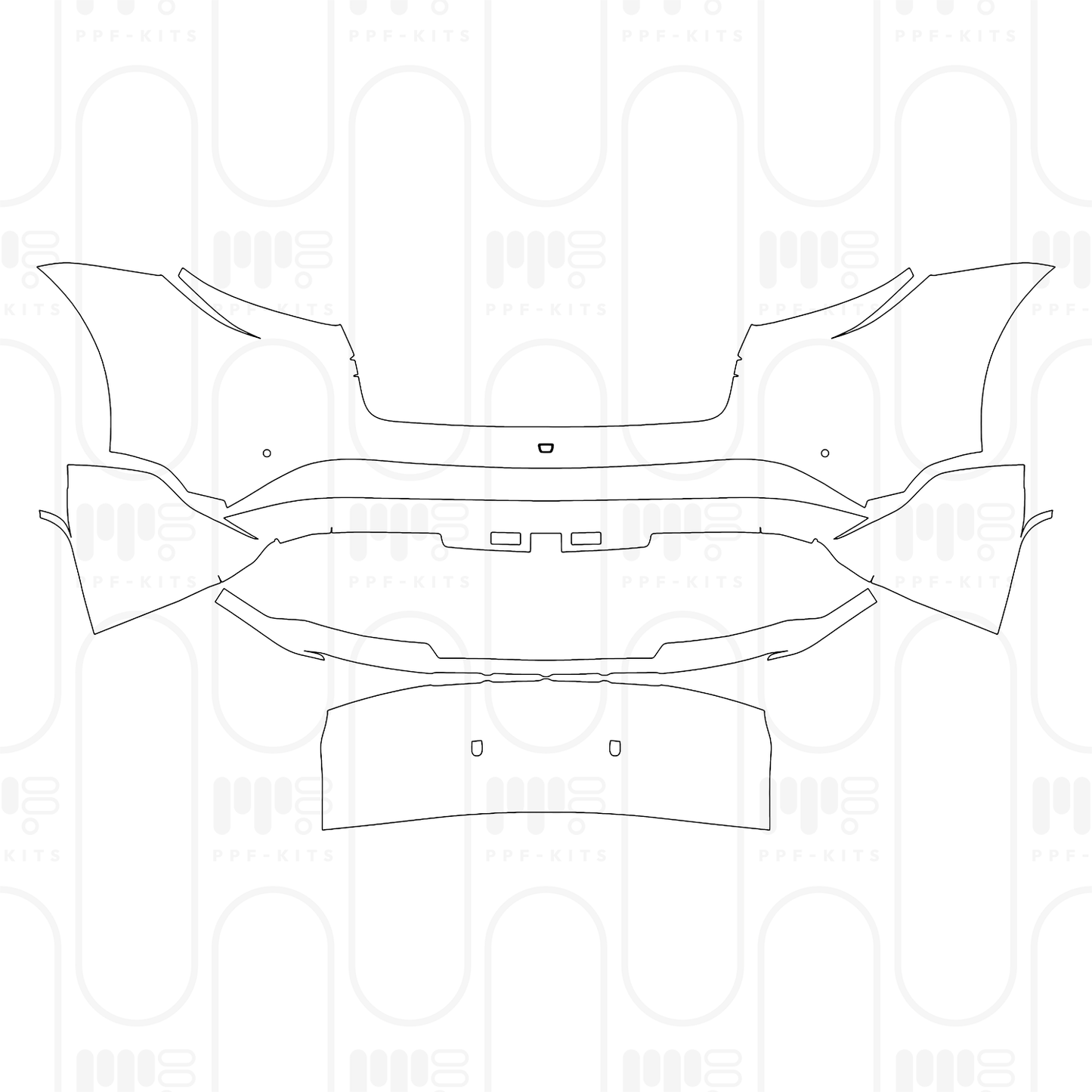 Voorgesneden PPF Porsche Taycan Cross Turismo Taycan 4 Cross Turismo 2026