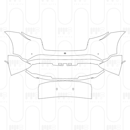 Voorgesneden PPF Porsche Taycan Cross Turismo Taycan 4 Cross Turismo 2026
