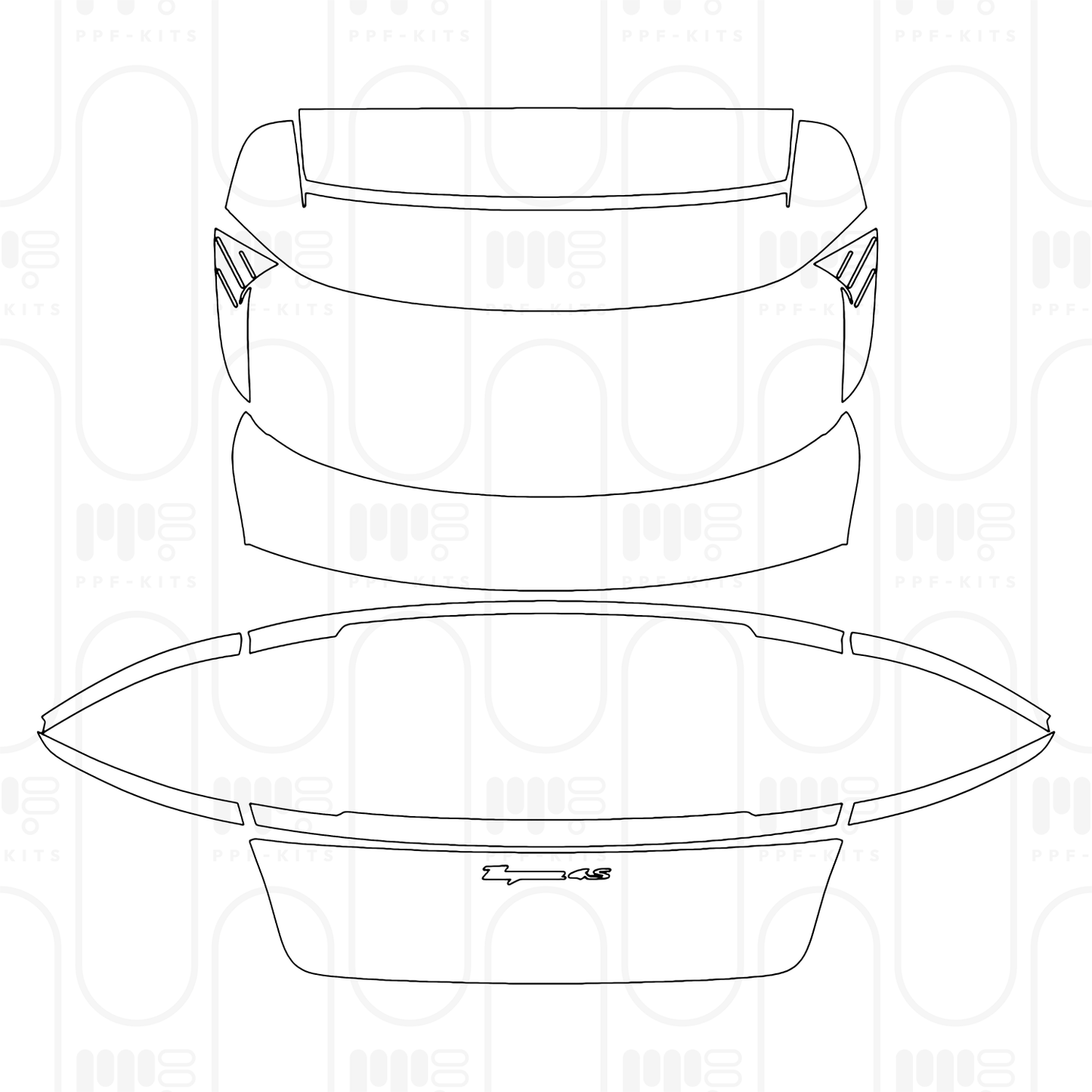 Voorgesneden PPF Porsche Taycan Cross Turismo Taycan 4S Cross Turismo 2026