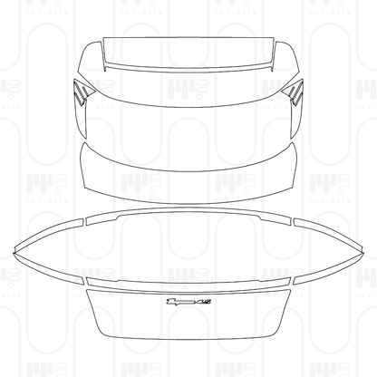 Voorgesneden PPF Porsche Taycan Cross Turismo Taycan 4S Cross Turismo 2026