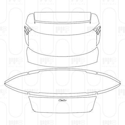 Voorgesneden PPF Porsche Taycan Cross Turismo Taycan Turbo Cross Turismo 2026