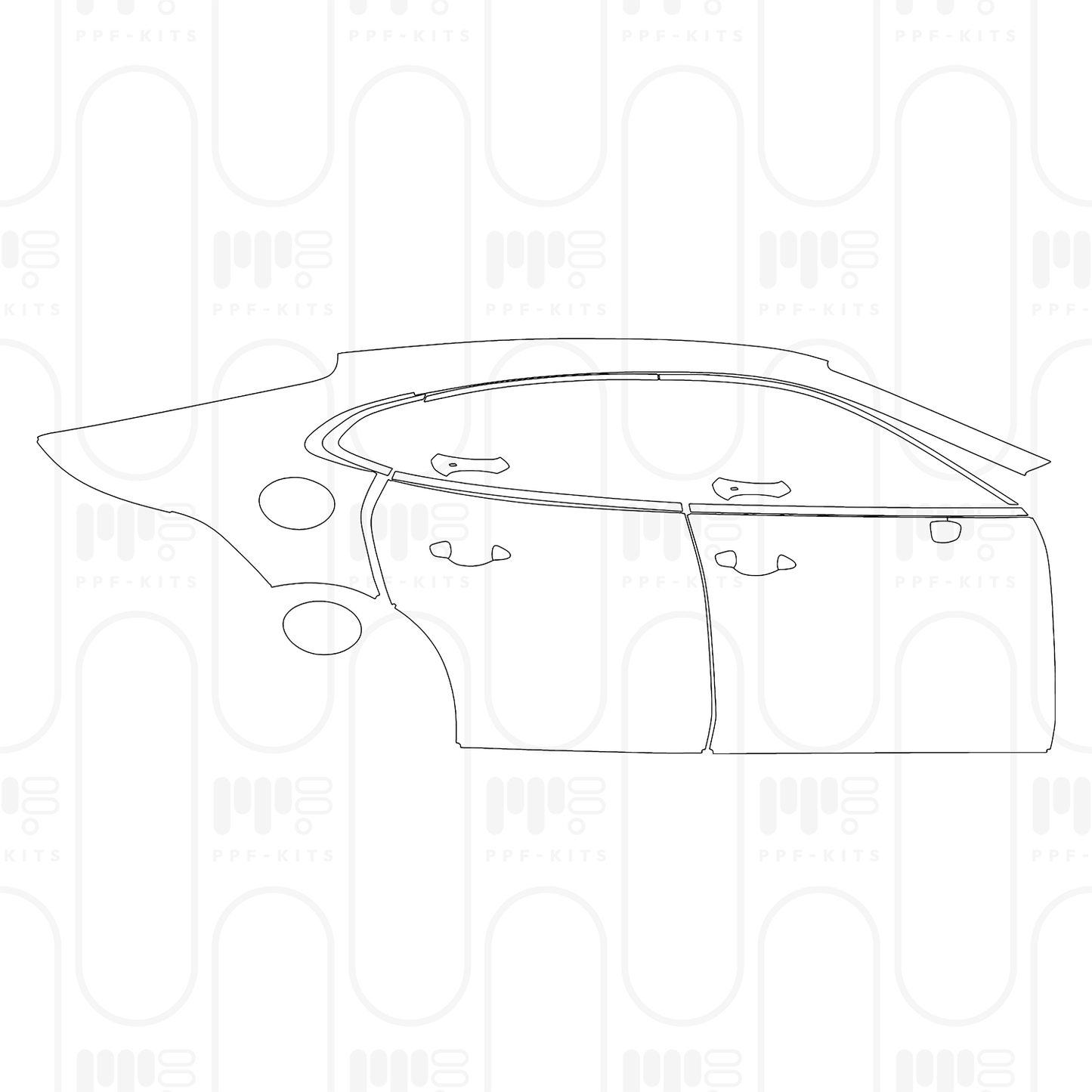 Voorgesneden PPF Porsche Panamera Sedan Panamera 4 2026