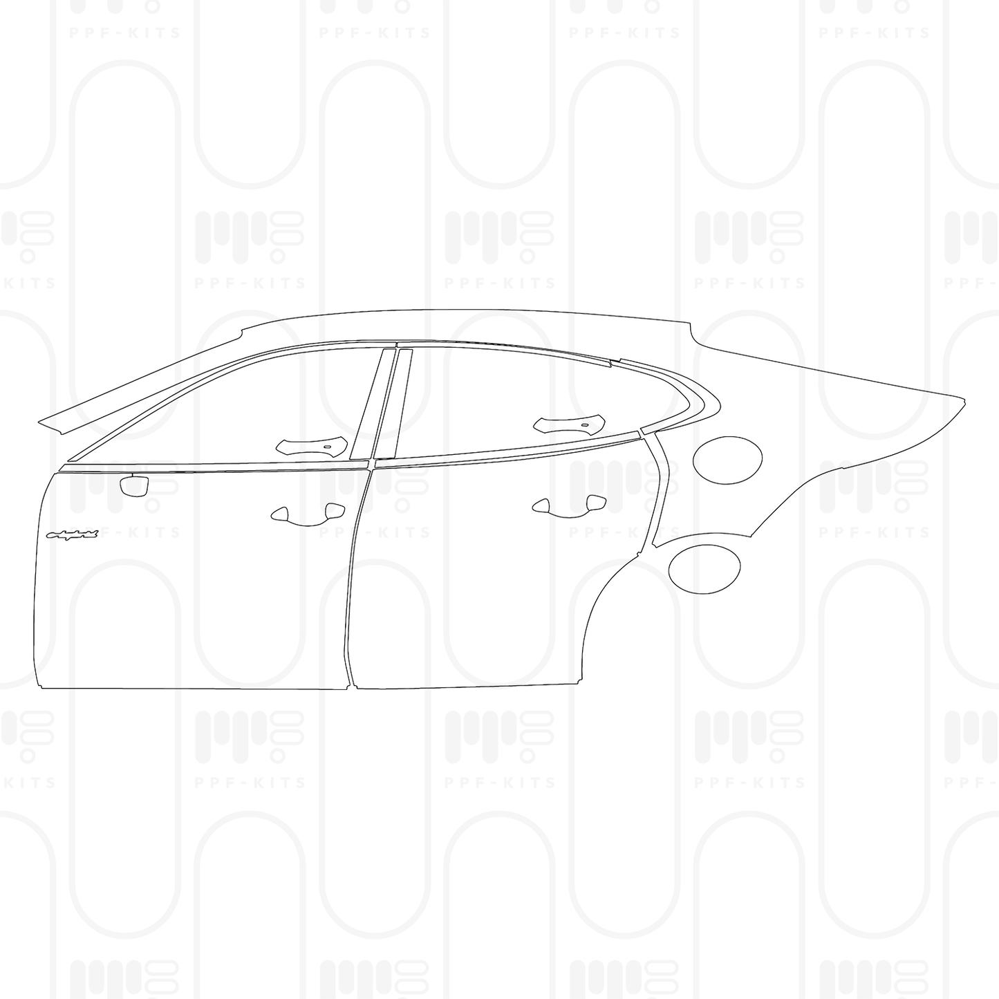 Voorgesneden PPF Porsche Panamera Sedan Panamera 4S E-Hybrid 2026