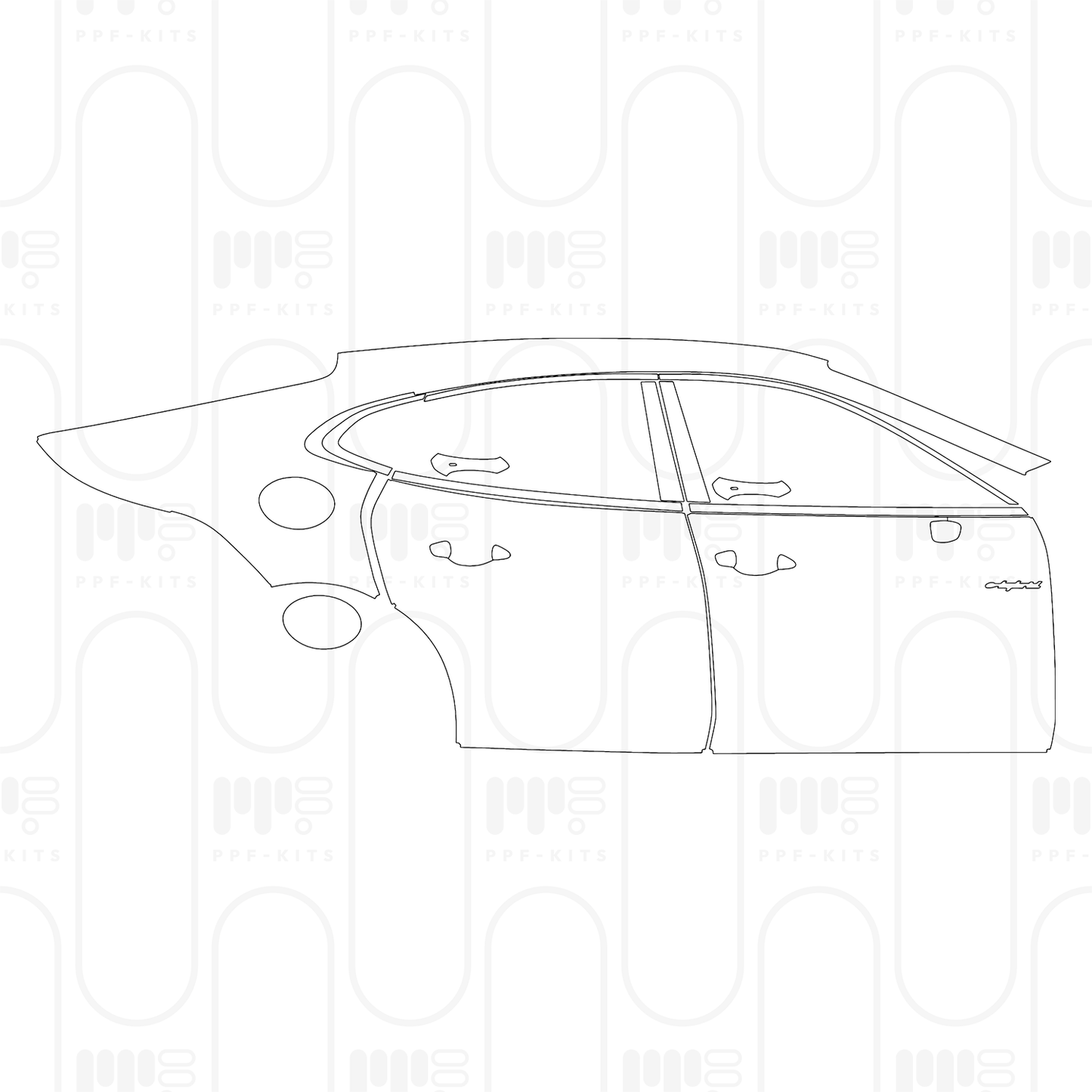 Voorgesneden PPF Porsche Panamera Sedan Panamera 4S E-Hybrid 2026