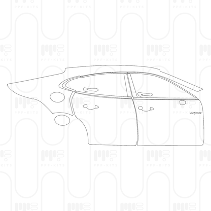 Voorgesneden PPF Porsche Panamera Sedan Panamera 4S E-Hybrid 2026