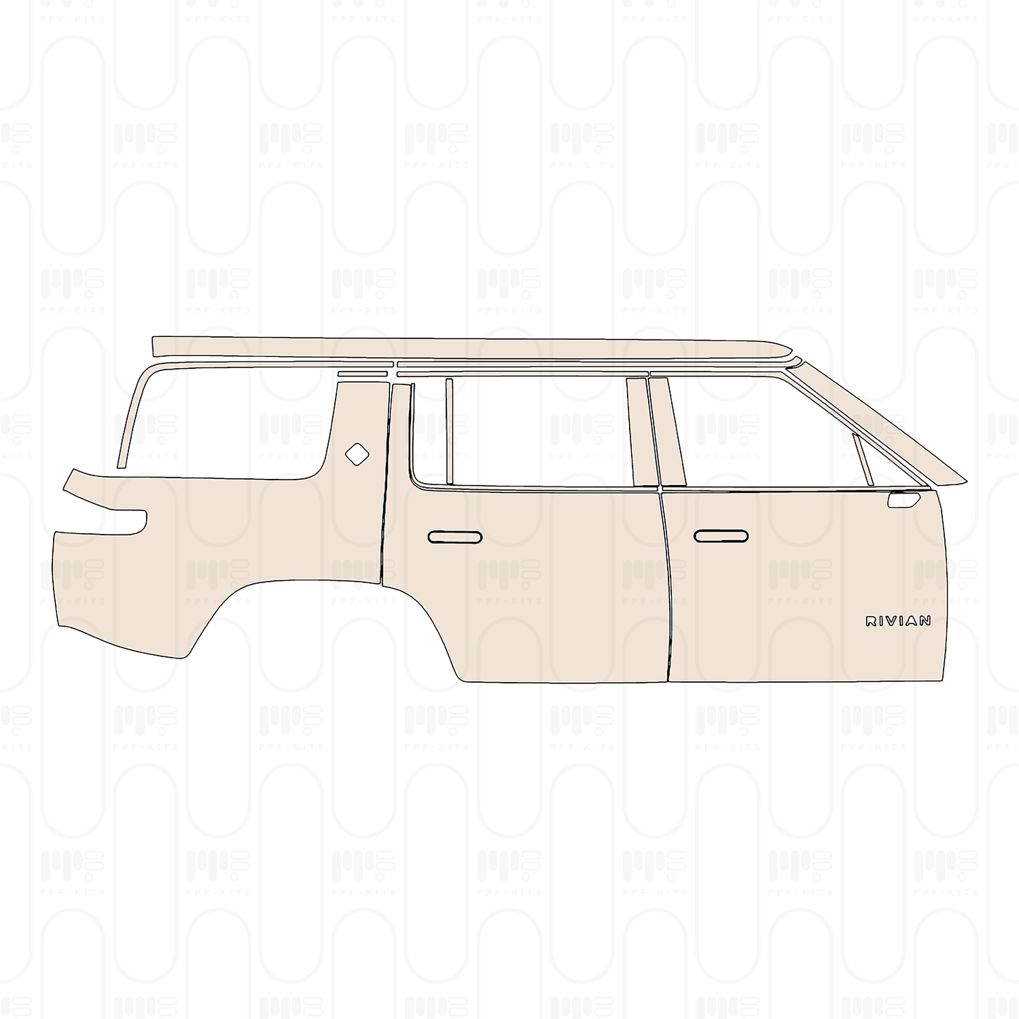 Voorgesneden PPF Rivian R1S 2026