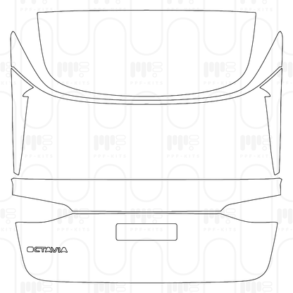 Pre-Cut PPF Skoda Octavia (EU) Estate Base 2026