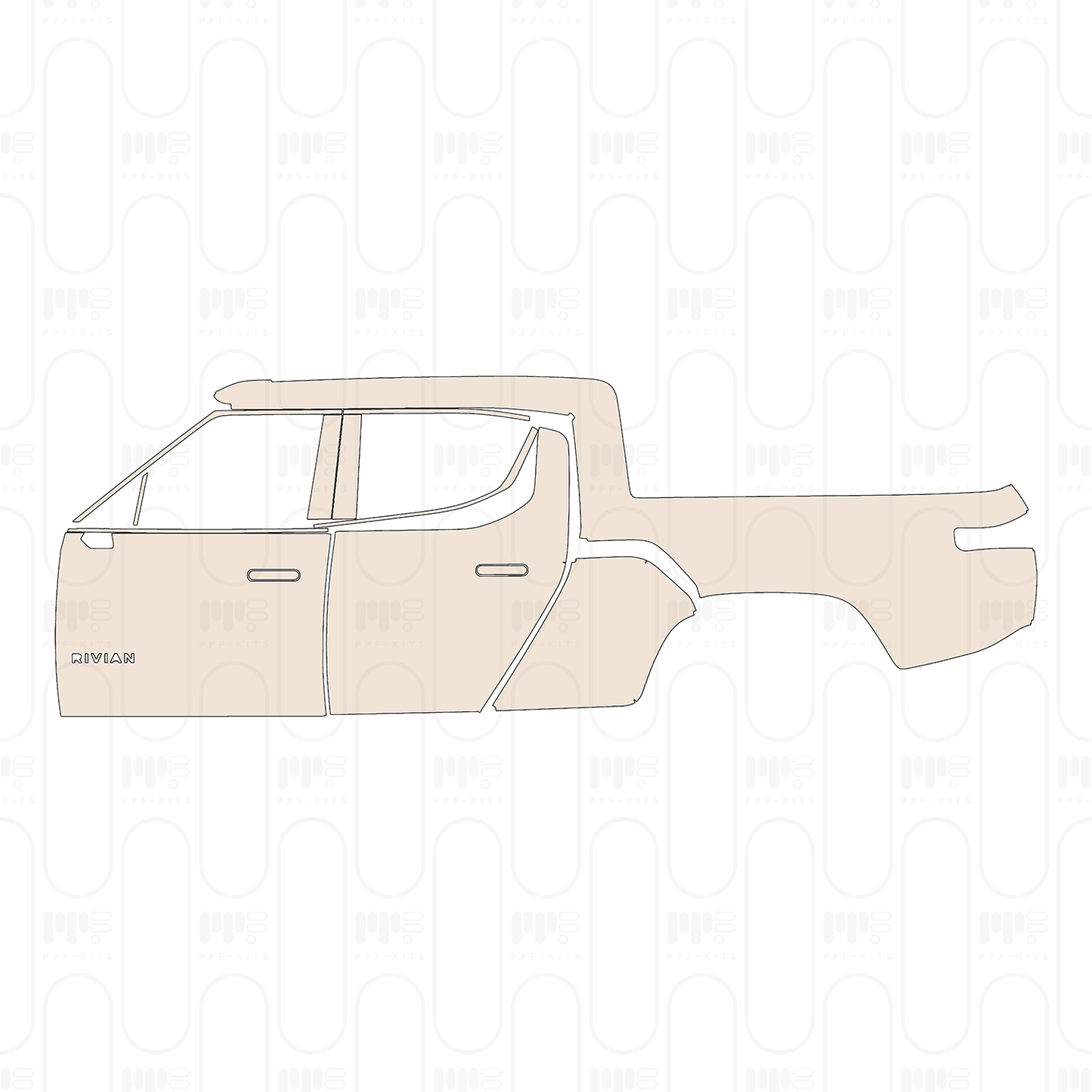 Voorgesneden PPF Rivian R1T 2026