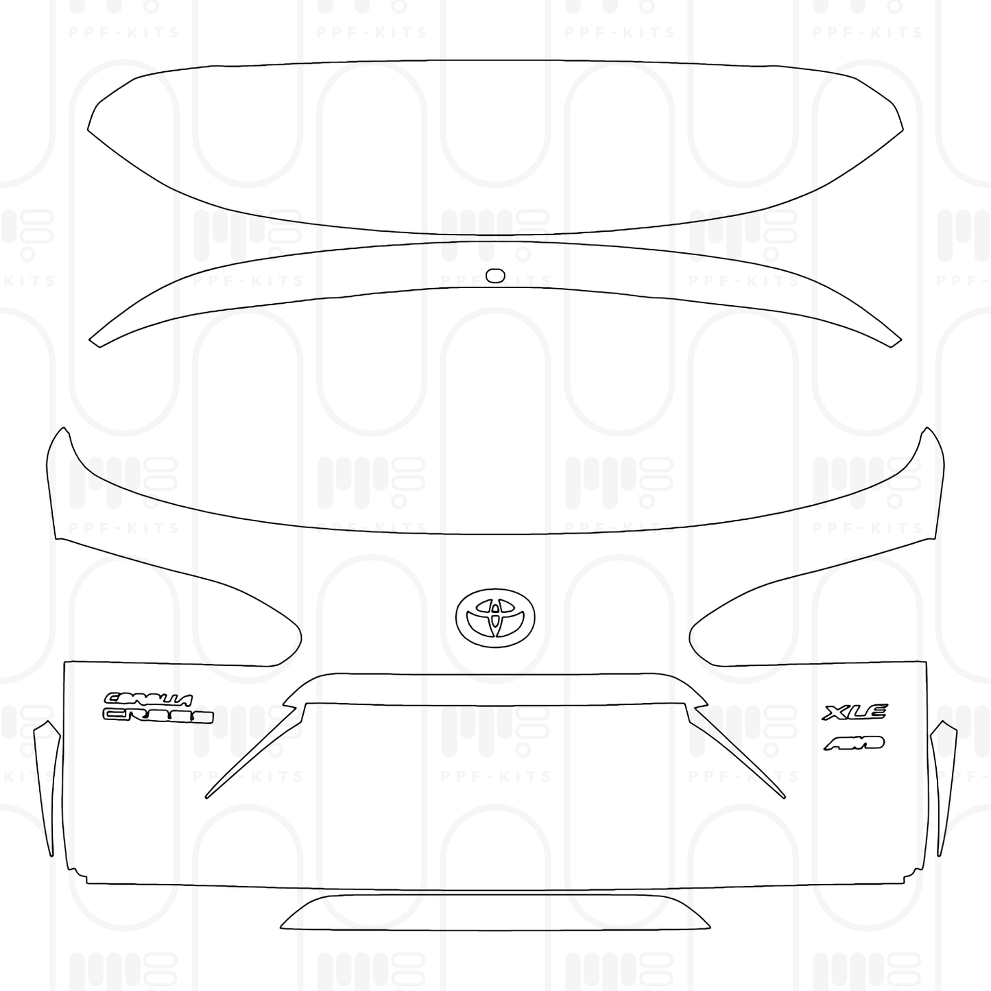 Voorgesneden PPF Toyota Corolla Cross (US) XLE 2026