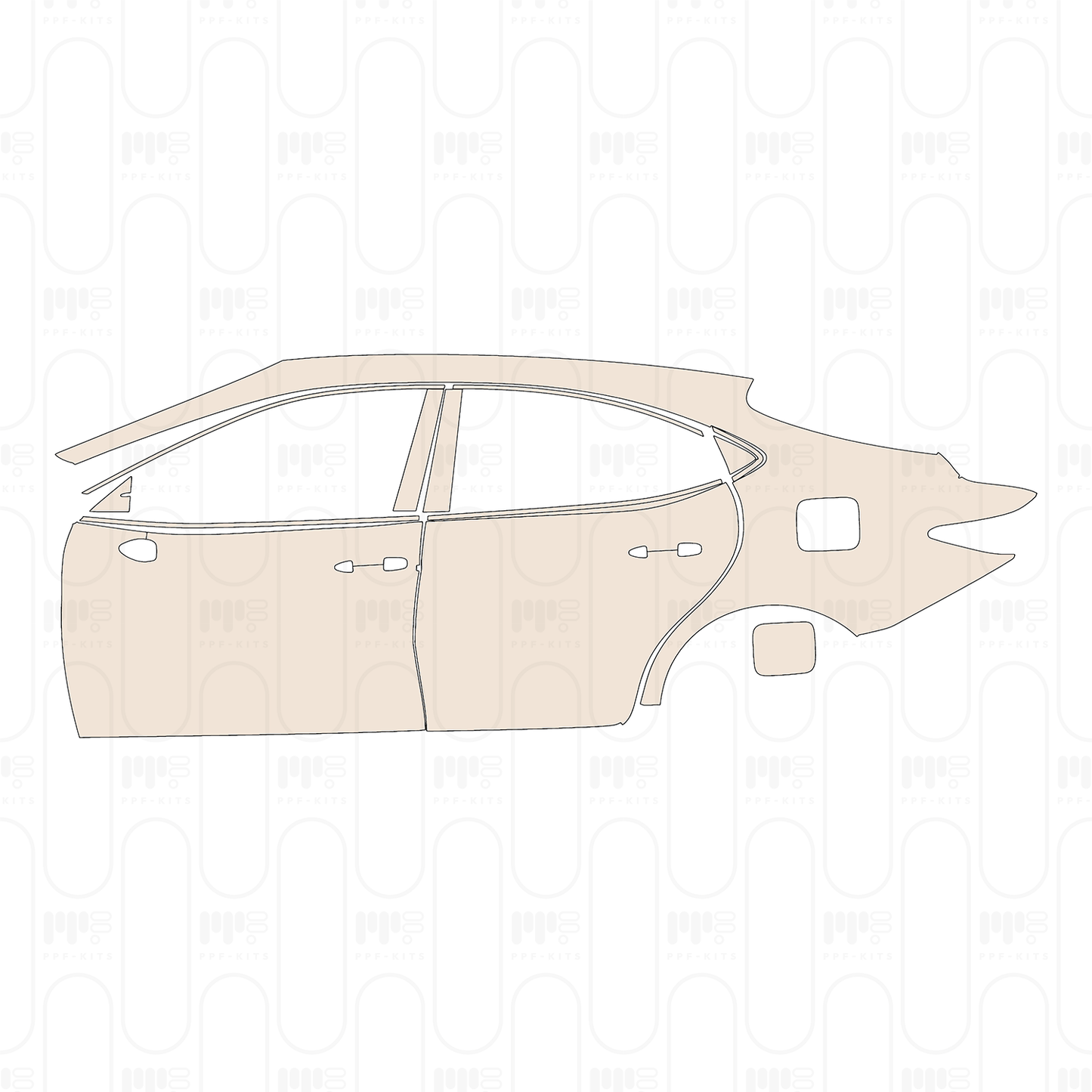 Voorgesneden PPF Toyota Camry (US) SE 2026