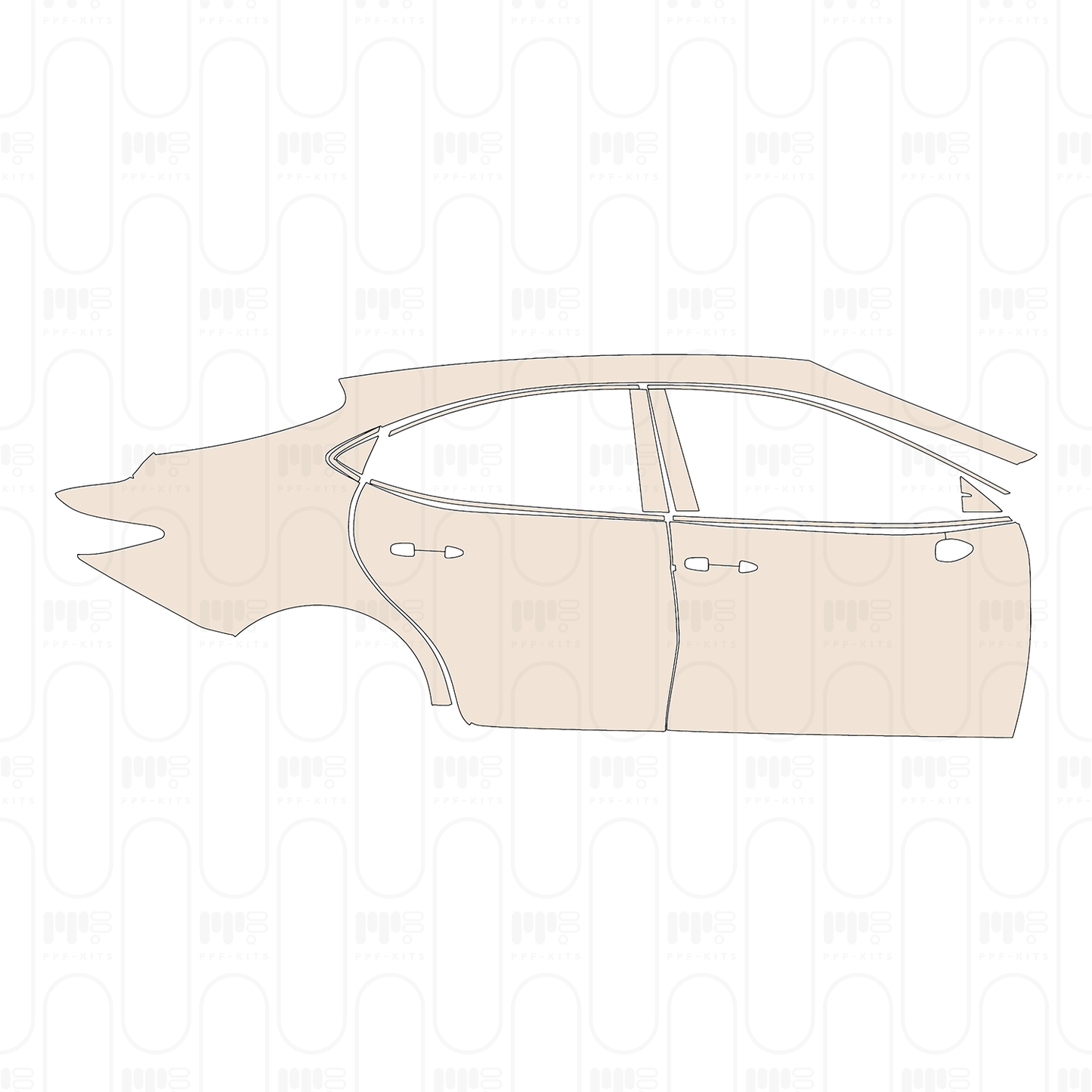 Voorgesneden PPF Toyota Camry (US) SE 2026