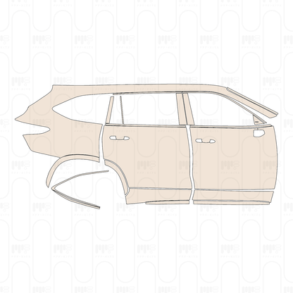 Voorgesneden PPF Toyota Highlander (US) XSE 2026