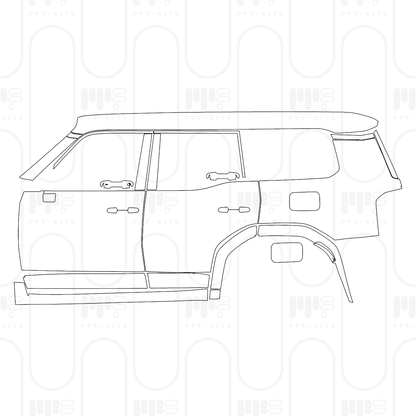 Voorgesneden PPF Toyota Land Cruiser (US) 2026