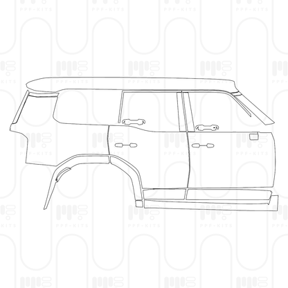 Voorgesneden PPF Toyota Land Cruiser (US) 2026