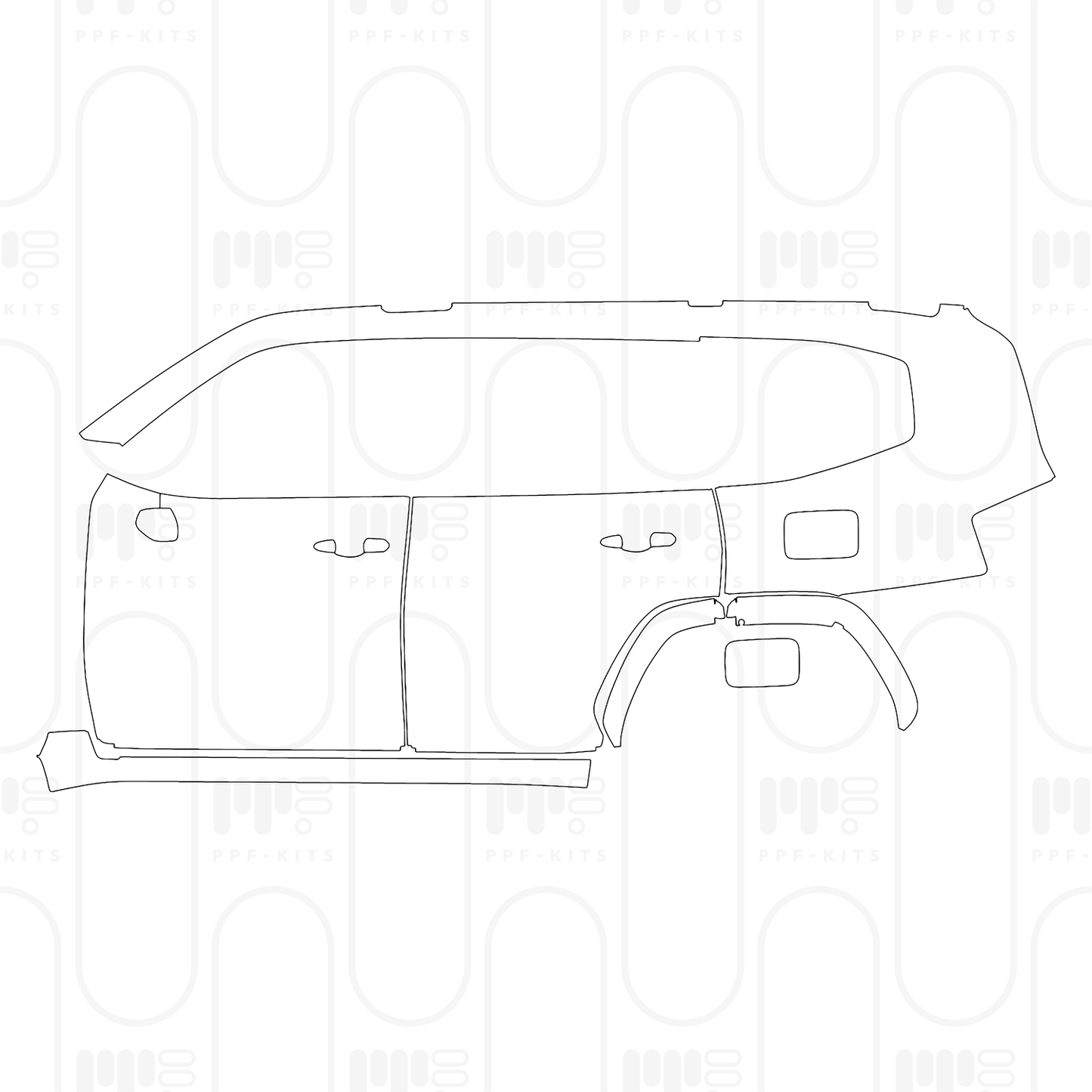 Voorgesneden PPF Toyota Land Cruiser (ME) EXR 2026