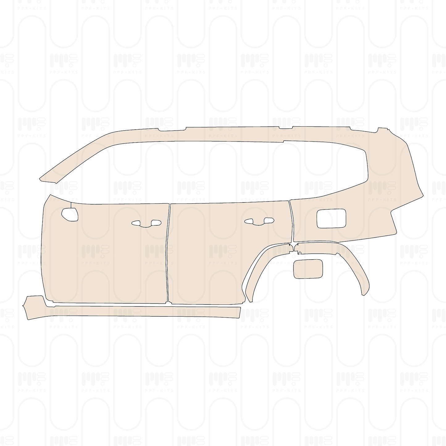 Voorgesneden PPF Toyota Land Cruiser (ME) EXR 2026