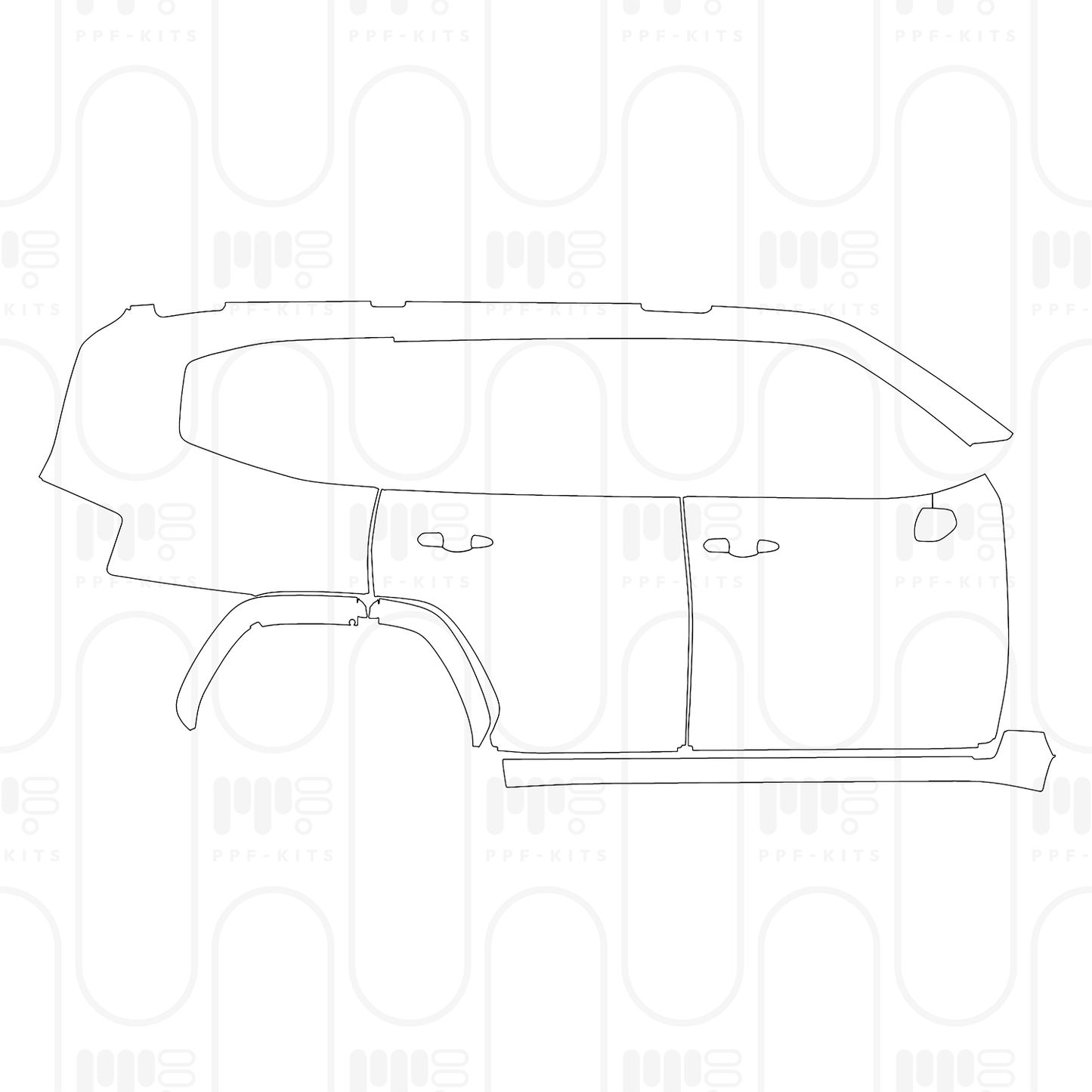 Voorgesneden PPF Toyota Land Cruiser (ME) EXR 2026