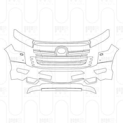 Voorgesneden PPF Toyota Land Cruiser (ME) GXR 2026
