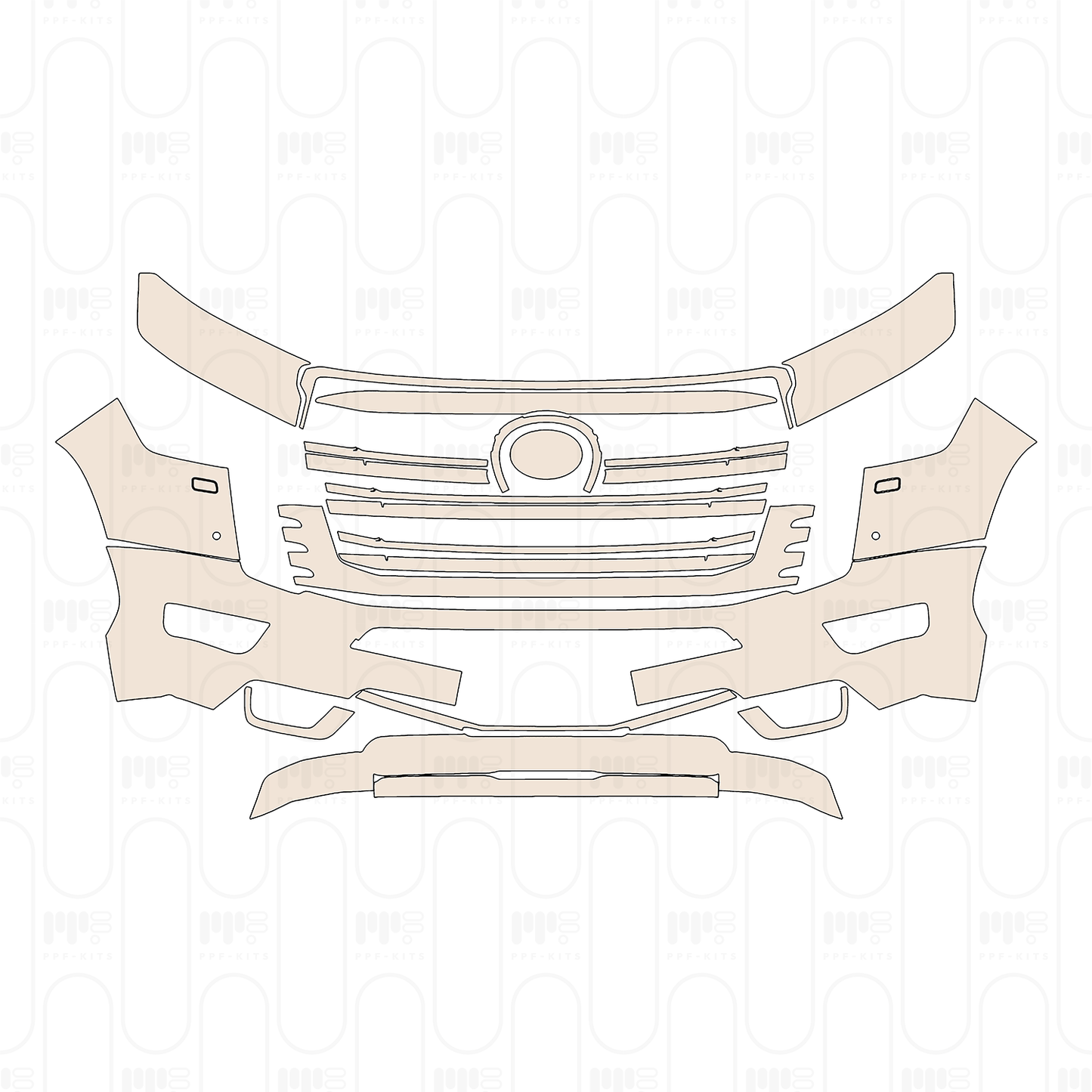 Voorgesneden PPF Toyota Land Cruiser (ME) GXR 2026