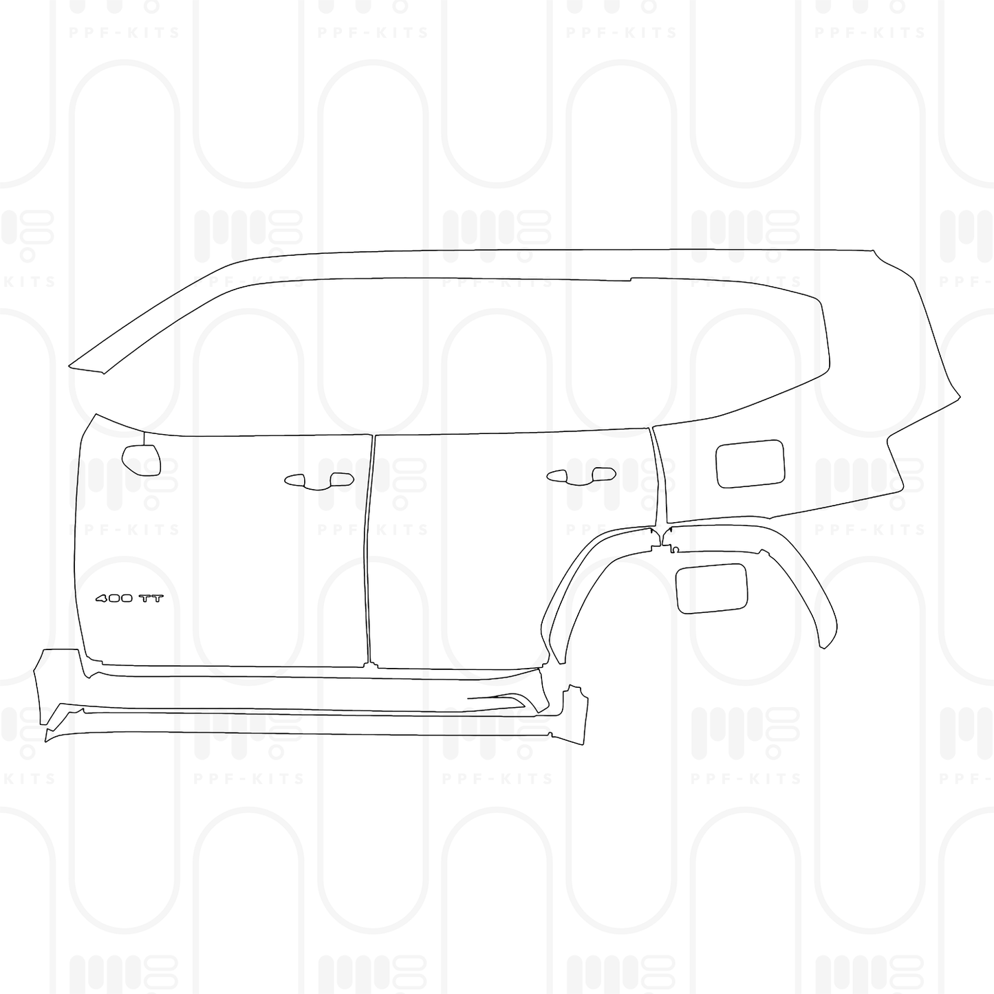 Voorgesneden PPF Toyota Land Cruiser (ME) GXR 2026