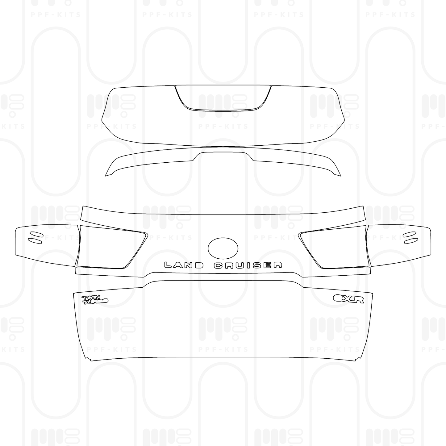 Voorgesneden PPF Toyota Land Cruiser (ME) GXR 2026