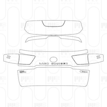 Voorgesneden PPF Toyota Land Cruiser (ME) GXR 2026