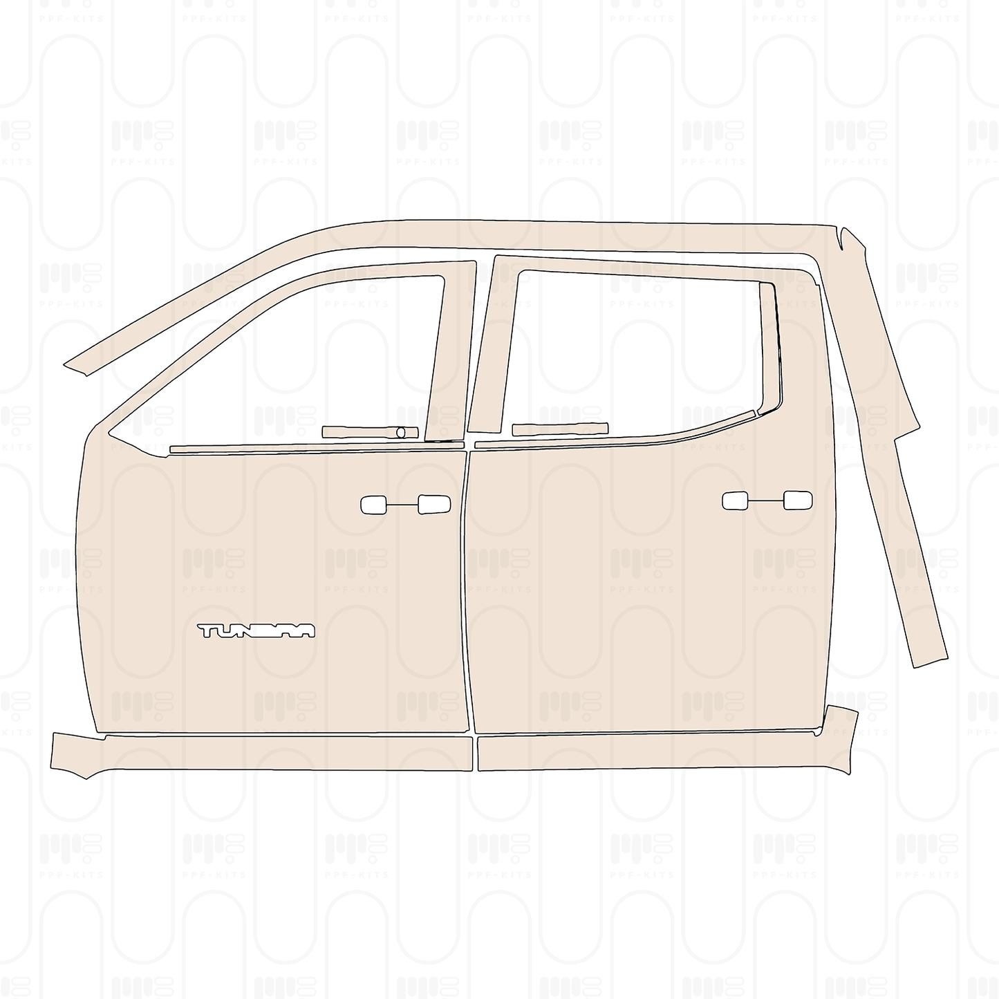 Voorgesneden PPF Toyota Tundra CrewMax SR 2026
