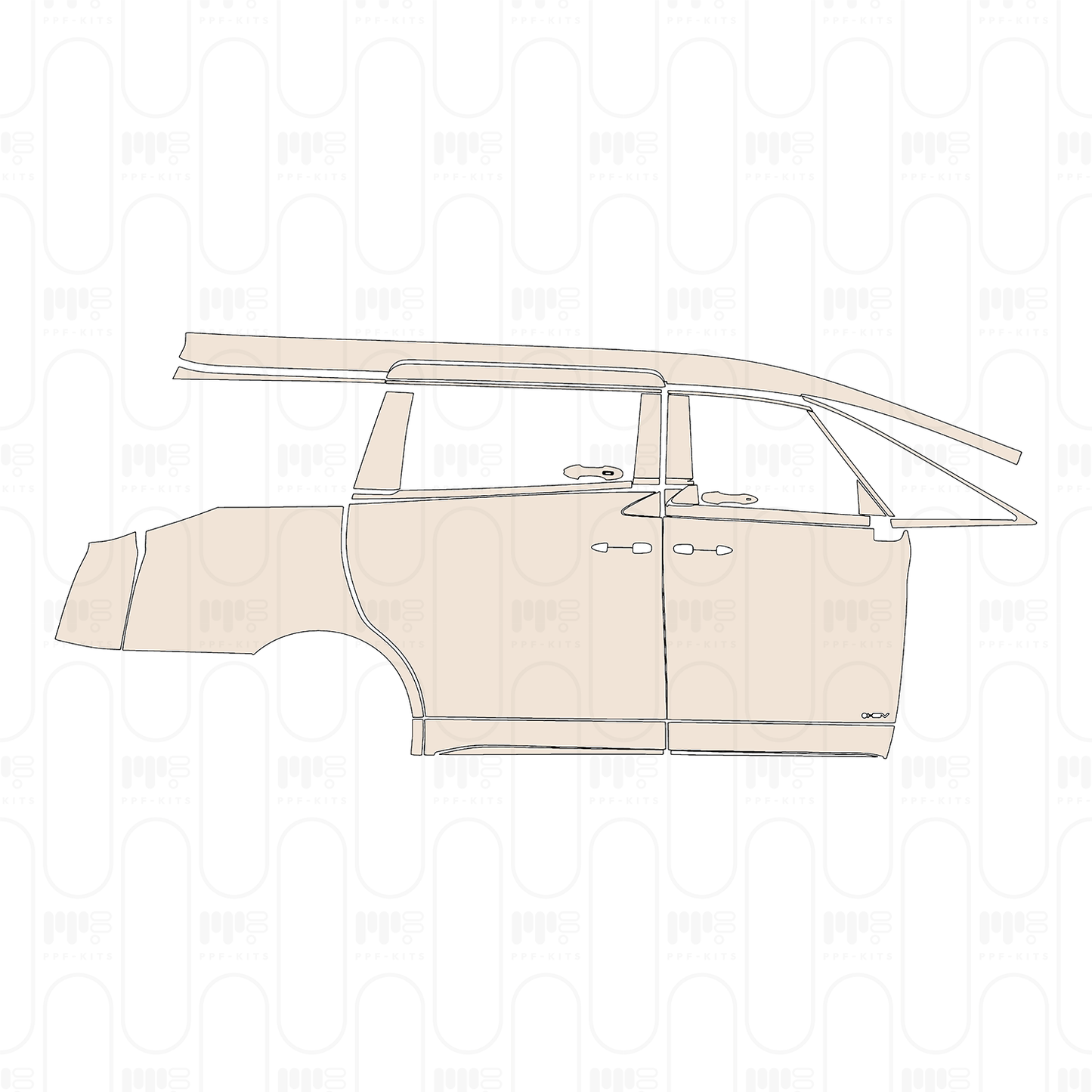 Voorgesneden PPF Toyota Alphard 2026