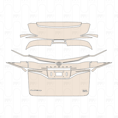 Voorgesneden PPF Toyota Alphard 2026