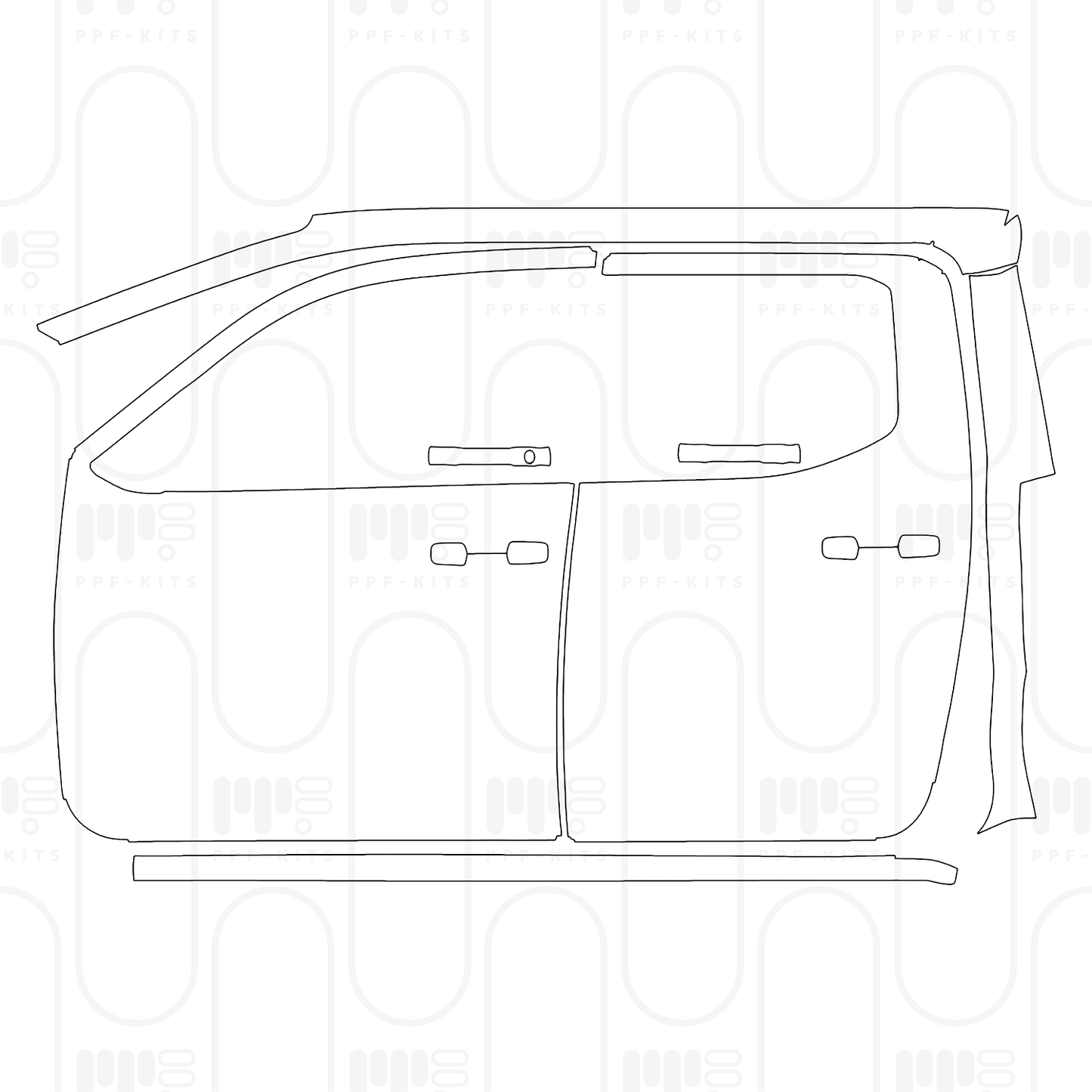 Voorgesneden PPF Toyota Tacoma Double Cab TRD Pro 2026