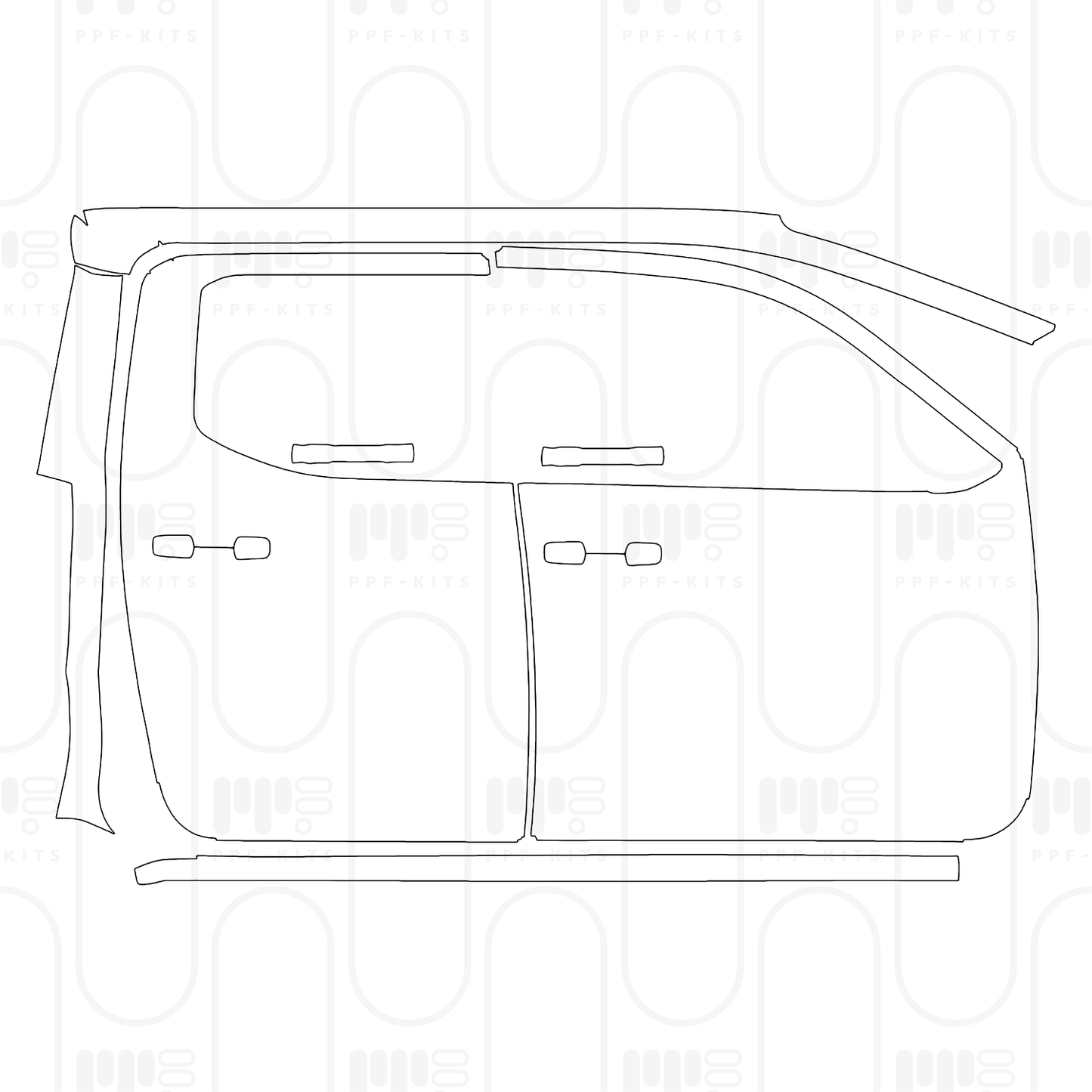 Voorgesneden PPF Toyota Tacoma Double Cab TRD Pro 2026