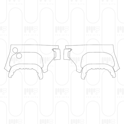 Voorgesneden PPF Toyota Tacoma Double Cab TRD Off-Road 2026