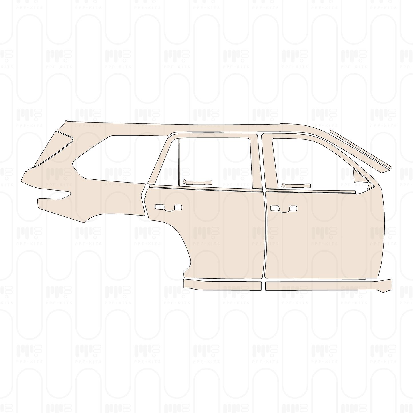 Voorgesneden PPF Toyota Sequoia TRD Pro 2026