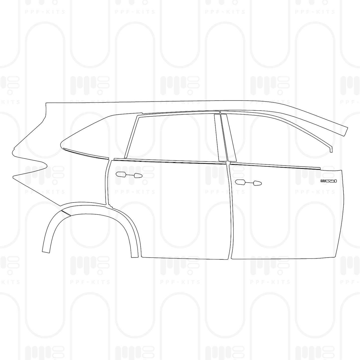 Voorgesneden PPF Toyota Innova HyCross (IN) 2026