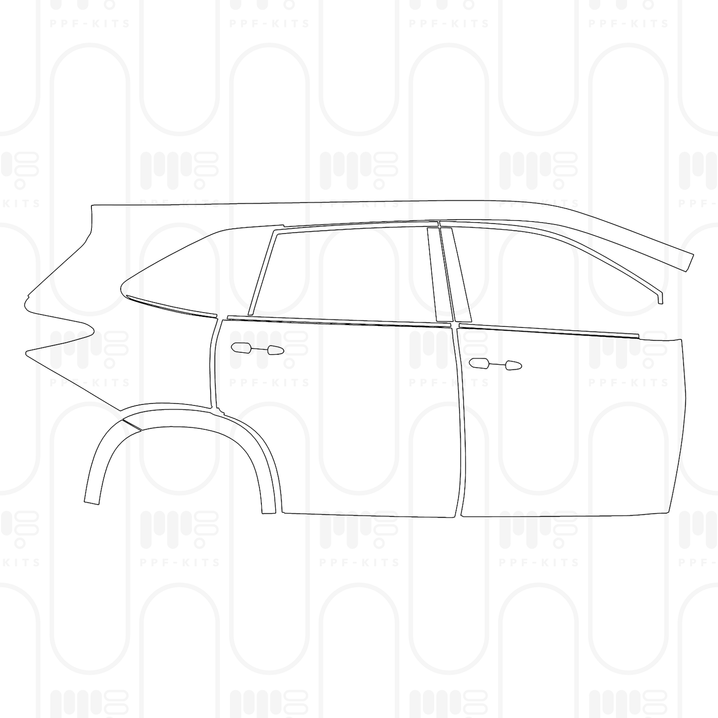 Voorgesneden PPF Toyota Innova HyCross (IN) 2026