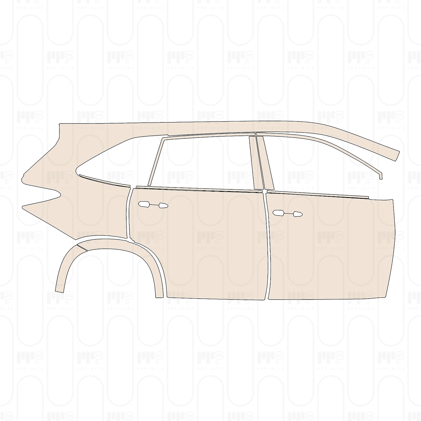 Voorgesneden PPF Toyota Innova HyCross (IN) 2026
