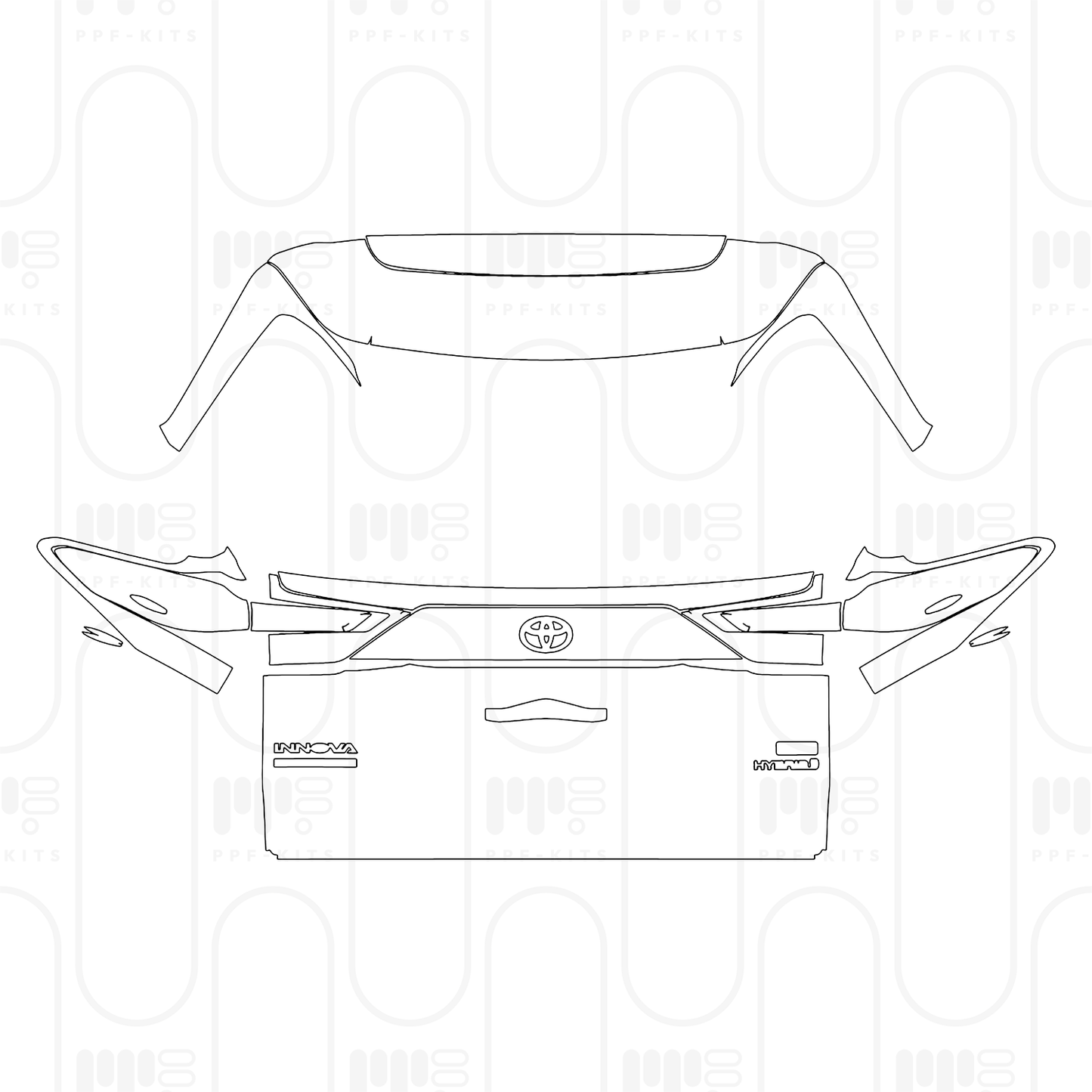 Voorgesneden PPF Toyota Innova HyCross (IN) 2026