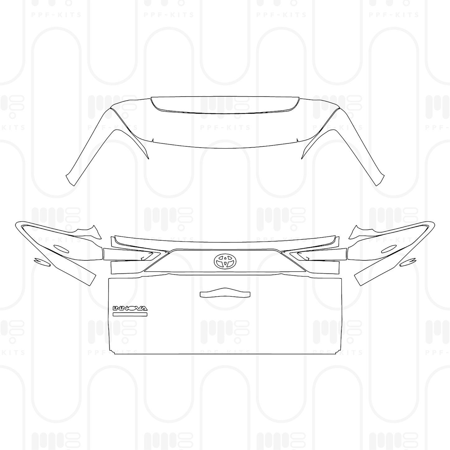 Voorgesneden PPF Toyota Innova HyCross (IN) 2026