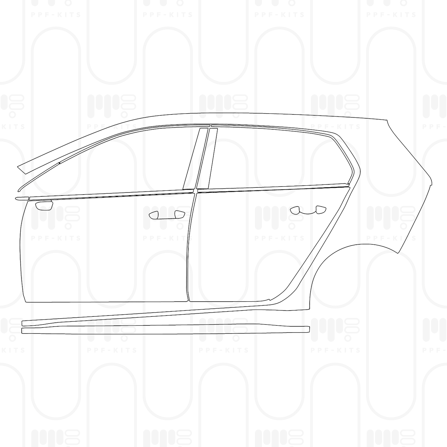Pre-Cut PPF Volkswagen Golf GTE 2026