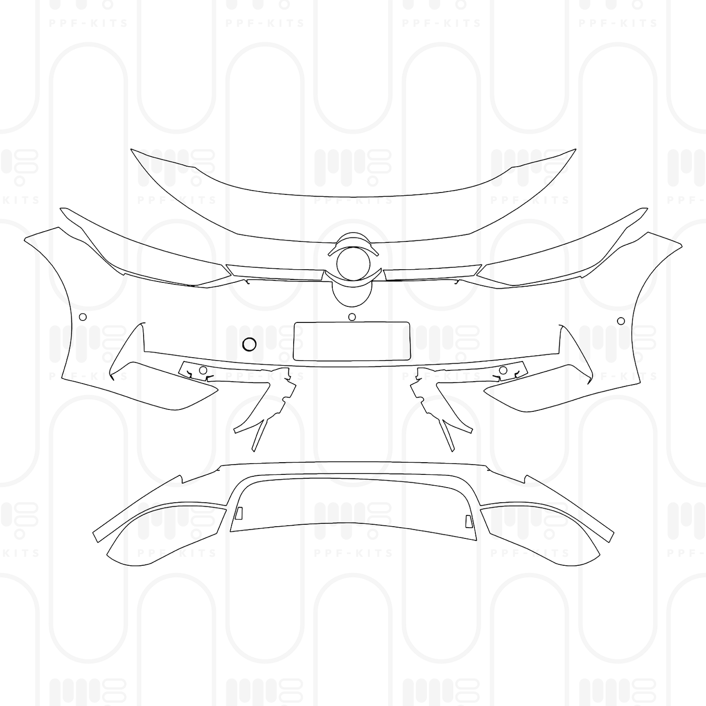 Voorgesneden PPF Volkswagen ID.7 Tourer Base 2026