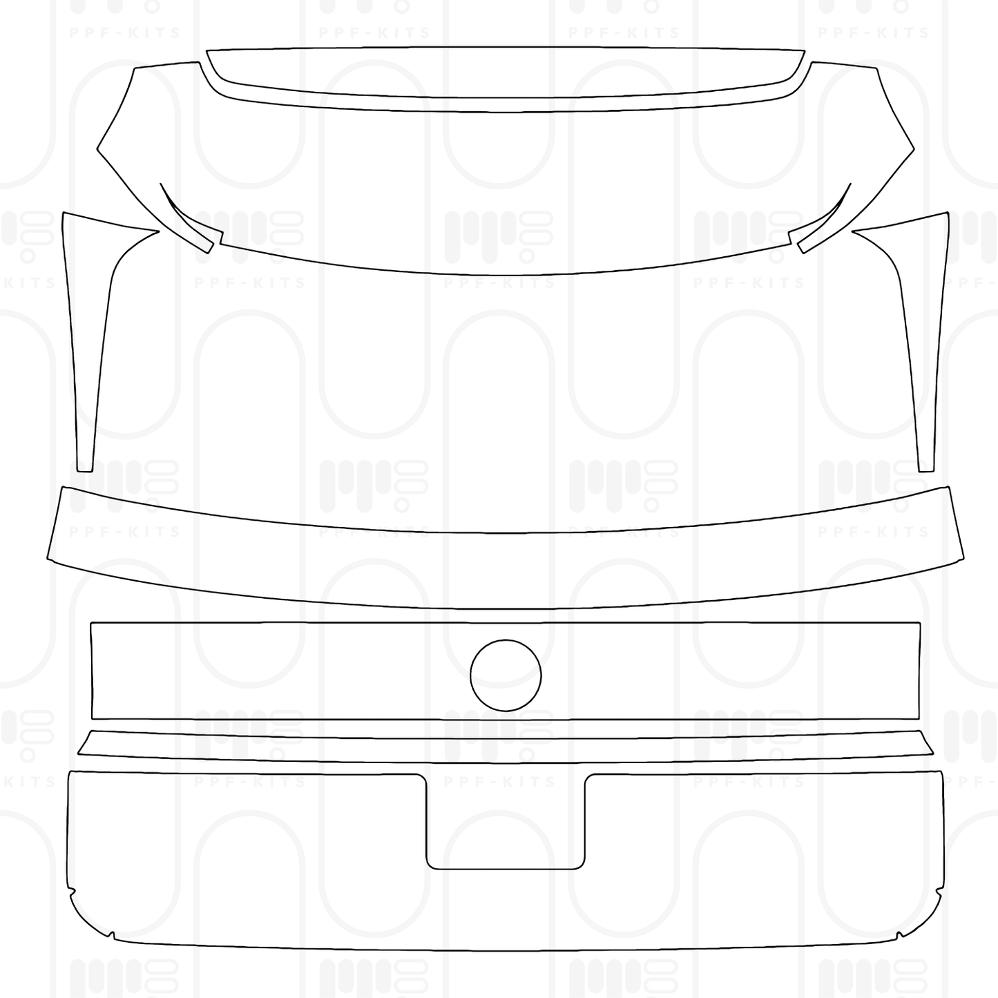 Voorgesneden PPF Volkswagen Atlas (US) SE 2026
