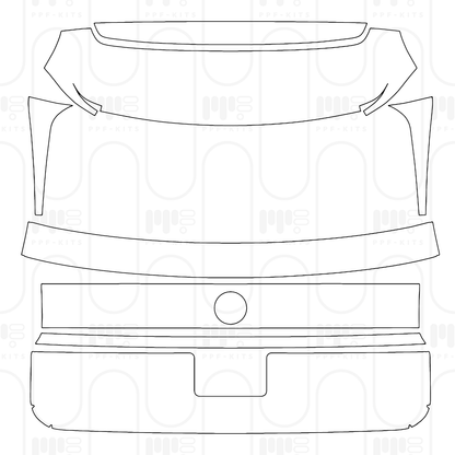 Voorgesneden PPF Volkswagen Atlas (US) SE 2026