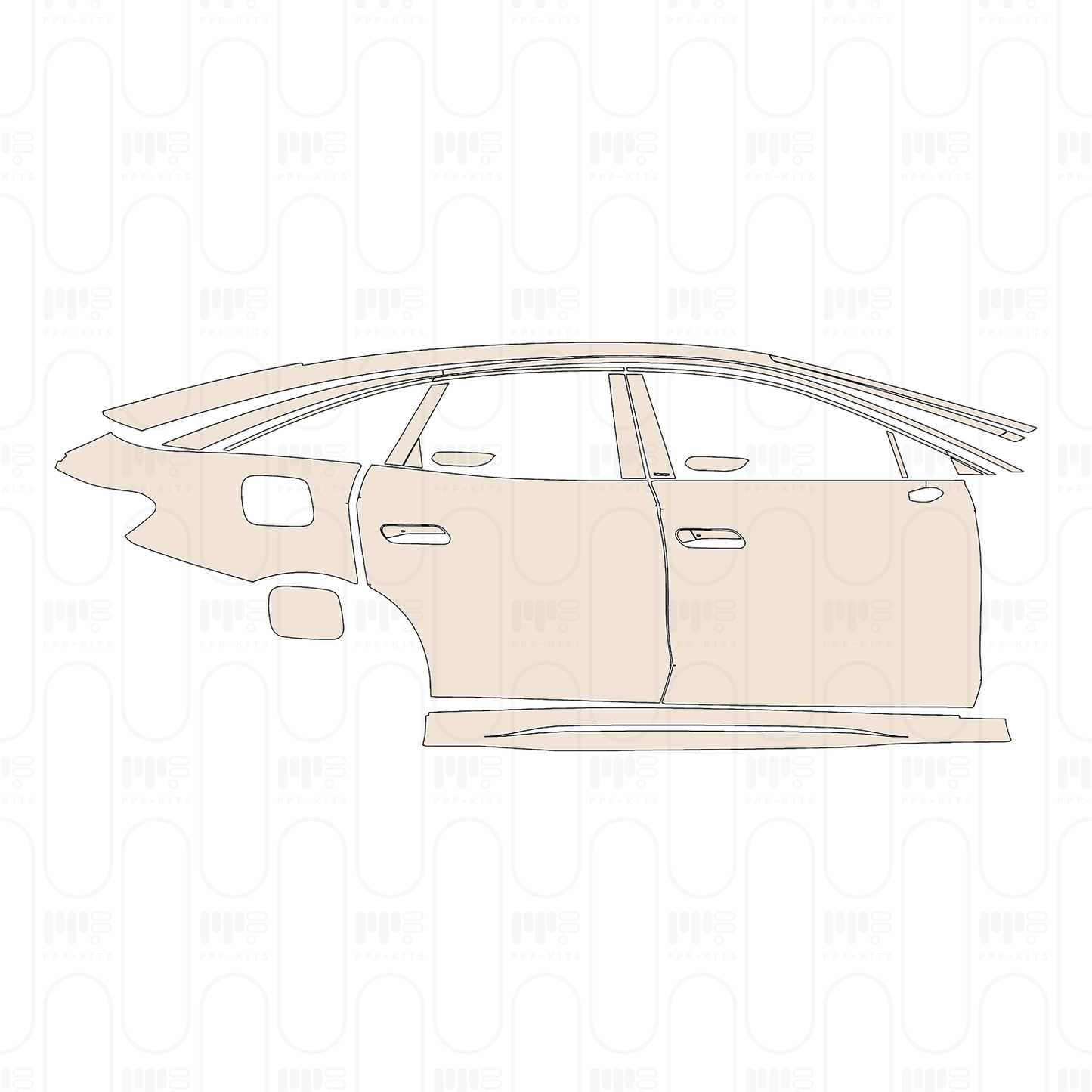 Voorgesneden PPF Volkswagen ID.7 Base 2026