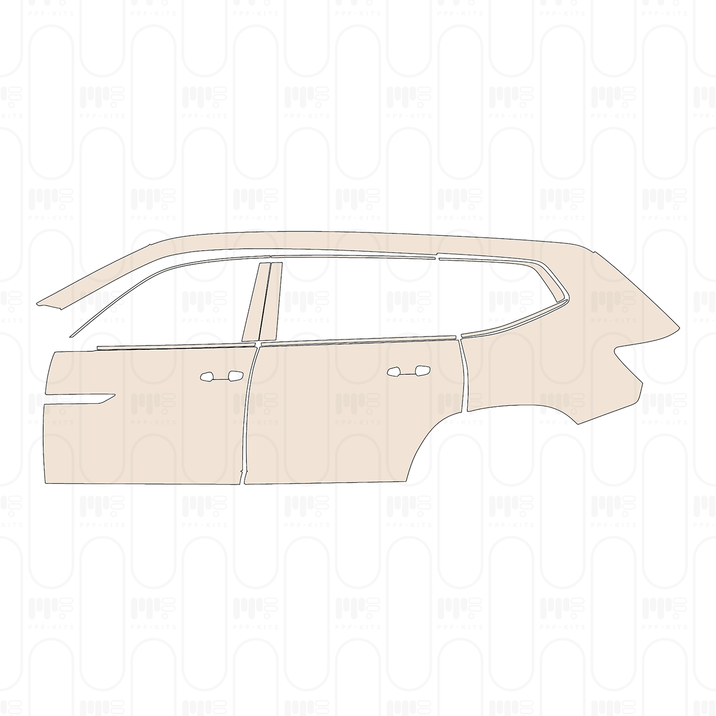 Voorgesneden PPF Volkswagen Atlas (US) Peak Edition 2026