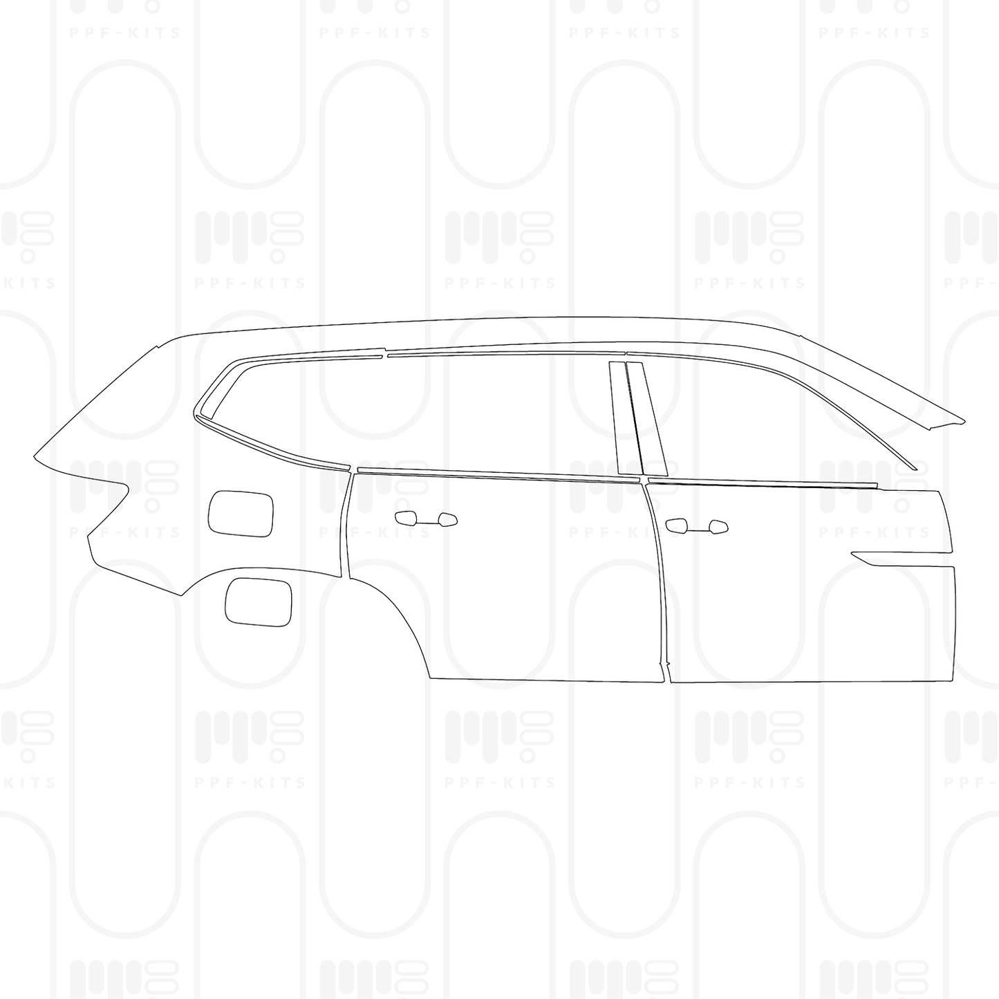 Voorgesneden PPF Volkswagen Atlas (US) Peak Edition 2026