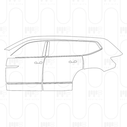 Voorgesneden PPF Volkswagen Atlas (US) SEL Premium R-Line 2026