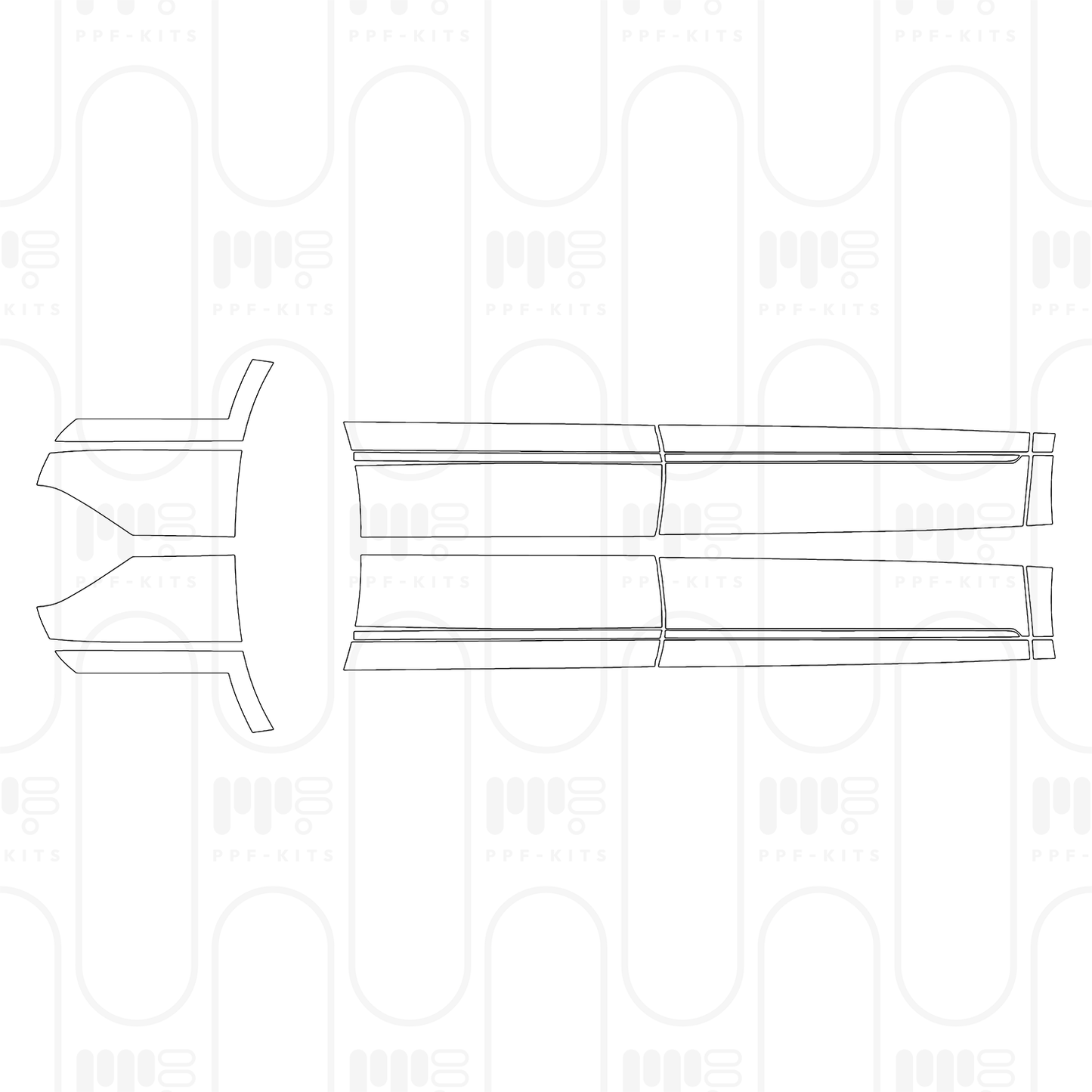 Voorgesneden PPF Volkswagen Atlas (US) SEL Premium R-Line 2026