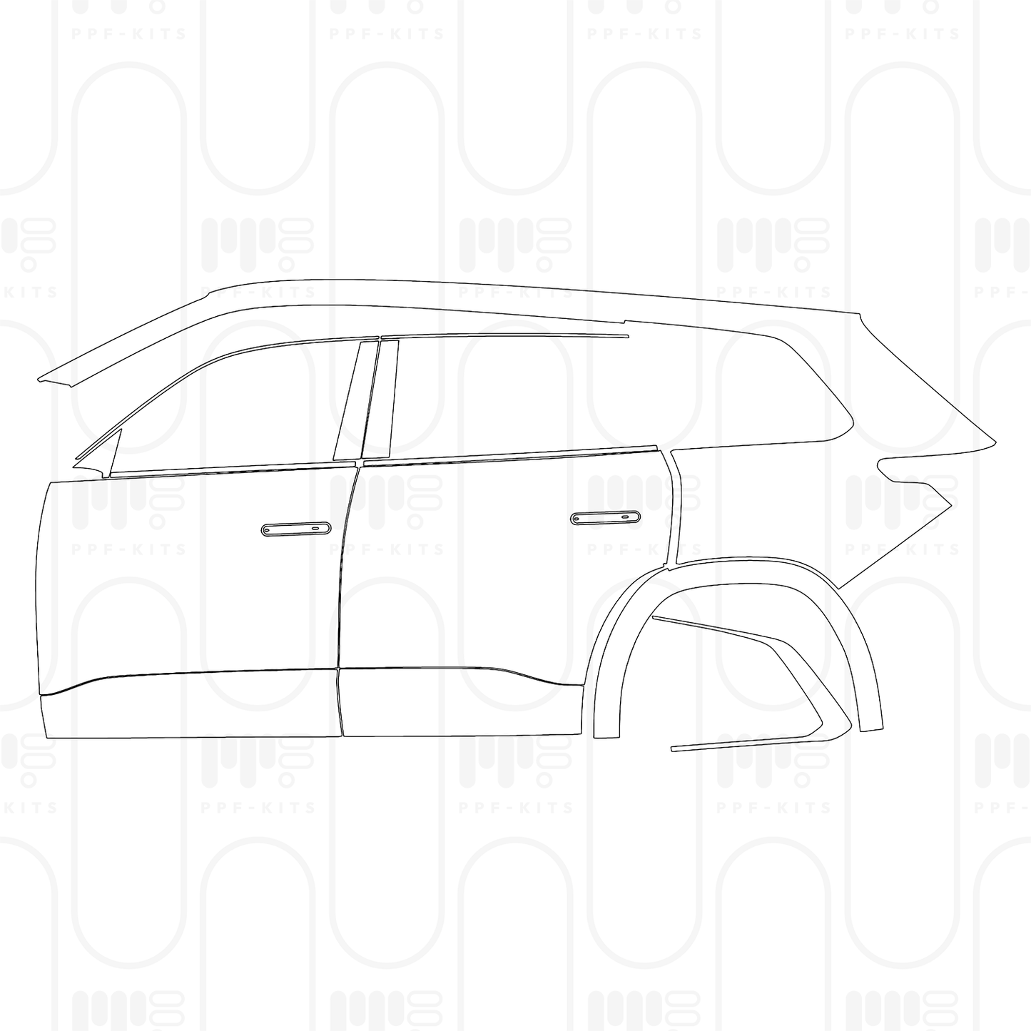 Voorgesneden PPF Volkswagen Teramont Pro Base 2026